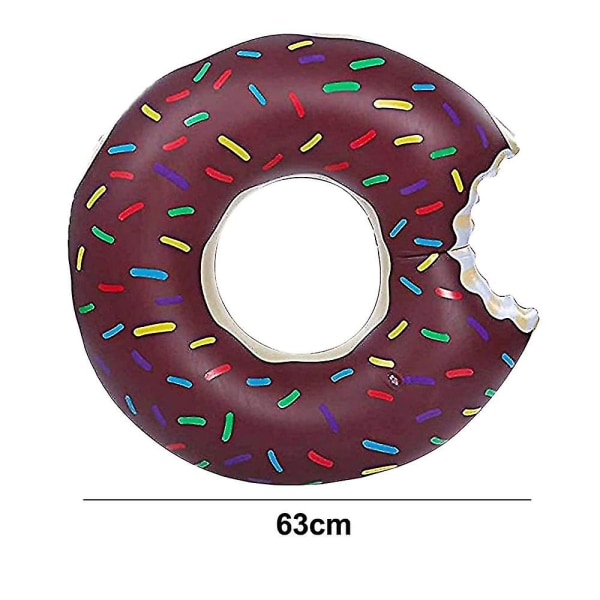 Donut Swim Ring, Sjovt Pool Ring Legetøj til Swimming Pool Party og Donut Party Supplies（style4， Mixed style2）