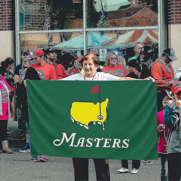 Masters Flag 3x5ft kaksipuolinen sisä-ulkon sisustusbanneri American Golf Flags_b