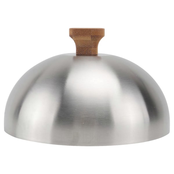 1 st hushållsmatskydd i rostfritt stål, biffskydd, oljesäkert matskydd (silver)
