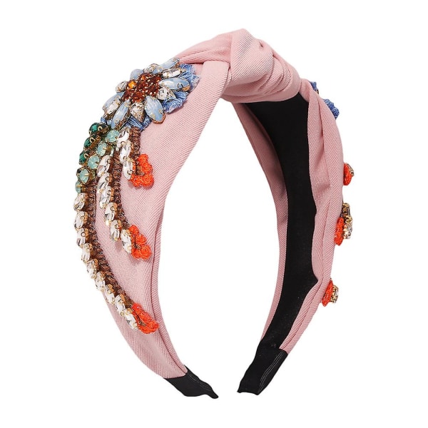 Hårbånd Knude Vintage Diamant Hårbånd Pink