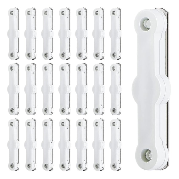 Pakke med 22 magneter for fluenett, selvklebende magnetstrimler, permanente magneter for fluenett til hjemmet -N2679