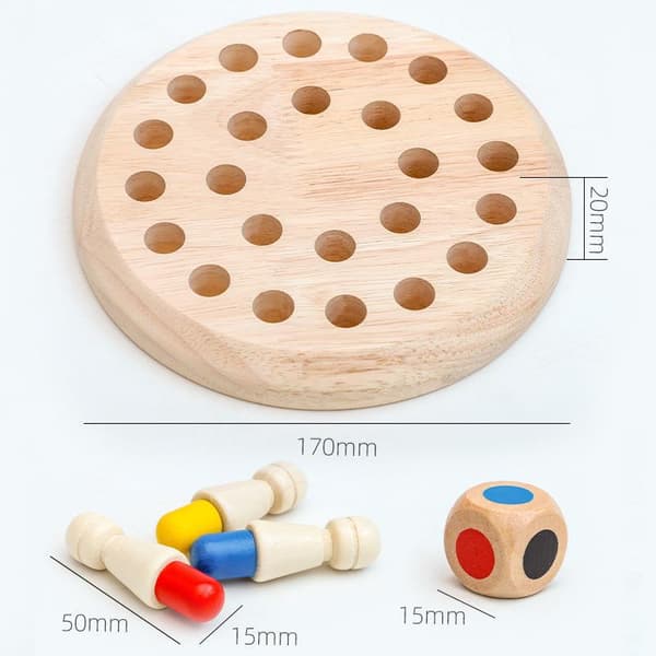 Memory Match Stick Chess, Memory Chess Trä, Trä Memory Chess, Memory Chess, Schack Pedagogiska Leksaker, Memory Chess, Brädspel, Memory Chess Set