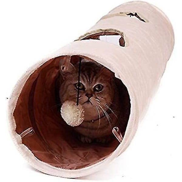 Cat Tunnel Leker med 2 hull for å utforske 120x25cm