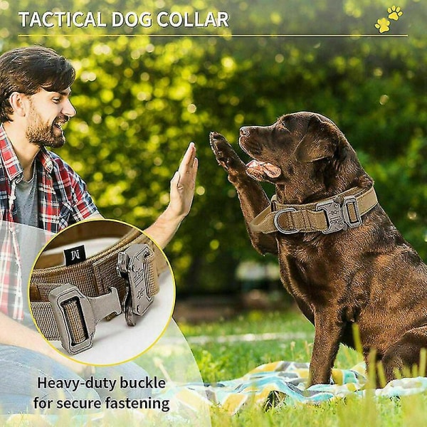 Universal Tactical-koiran kaulapanta Military-nylon Heavy Duty Koirien koulutus (M,punainen)