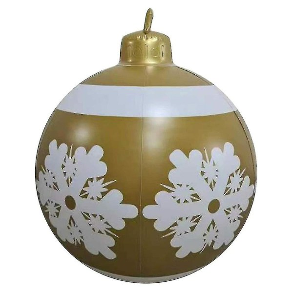 Feriepynt jul oppblåsbar ball fest utendørs dekorasjon jule hjemme ornament no2702（A）