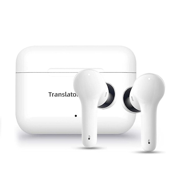 M6 Oversættelseshovedtelefoner 127 Sprog Øjeblikkelig Oversæt Smart Stemmeoversætter Trådløs Bluetooth（Hvid）