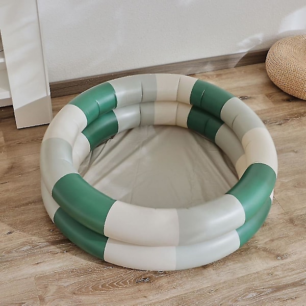 Poolboj Rund Uppblåsbar Pool Stripe Backyard Kiddie Pool - Premium Utomhuspool För Barn