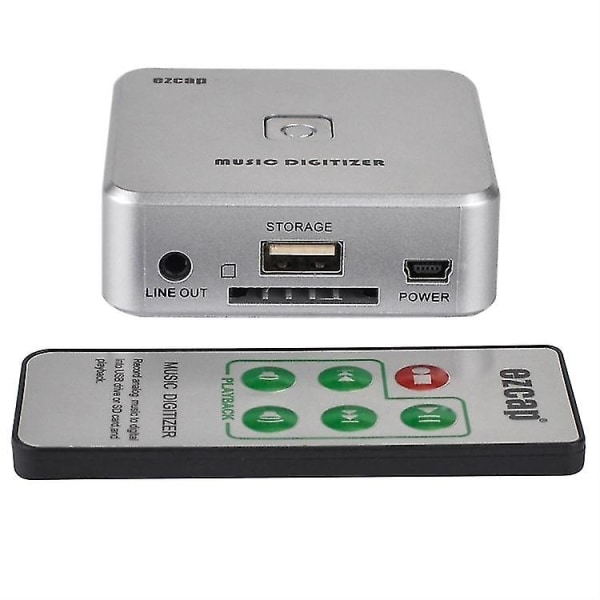 Ezcap241 Audio Capture Recorder Adapter Card, 3,5 mm Rca R/l Analog Audio till Mp3 Music Digitizer Converter (silver)