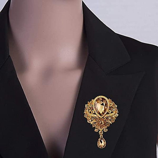 Asusteet Brosseja Hää Morsian Suuri Kristalli Rhinestone Kimppu Brossi Pin Naisille