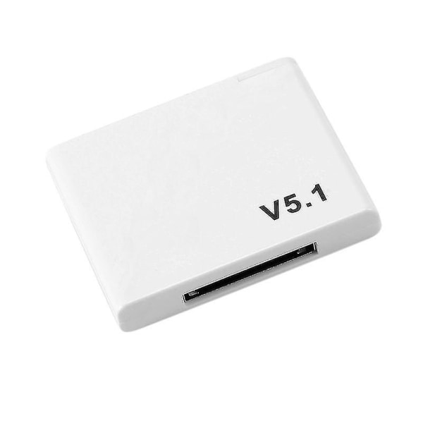 30-nastainen Bluetooth 5.1 -äänivastaanotin A2dp Music Mini langaton sovitin 30-nastaiselle analogiselle kaiuttimelle (valkoinen)