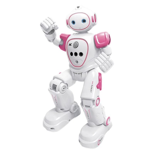 Intelligent programmering Fjernbetjening Robotmodel Bevægelsesføling Dansende legetøjsrobot til børn (pink)