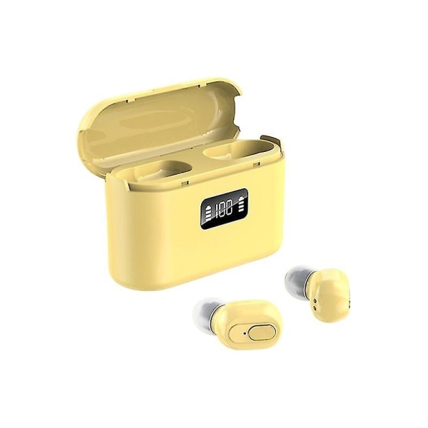 Trådlösa hörlurar Bluetooth-kompatibla hörlurar 5.1 Trådlösa uppladdningsbara Smart Touch stereohörlurar med mikrofon Flerfärgad valfri (gul)