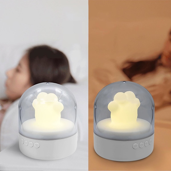 Tasslampa, Bluetooth-högtalare natt, natt smart väckarklocka bärbar trådlös sovrum sänglampa läslampa, musik sova lampa stöd handsfree