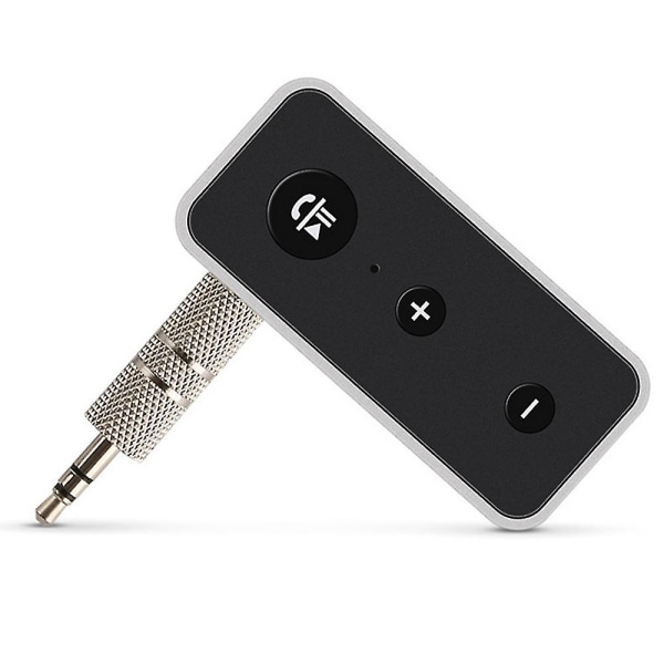 Bluetooth 5.0 Aux-adapter, Audio Car Kit-mottaker, bærbar trådløs lydadapter 3,5 mm Aux-kompatibel med musikk, Hi-fi-system til hjemmet, Høyttaler, Headph