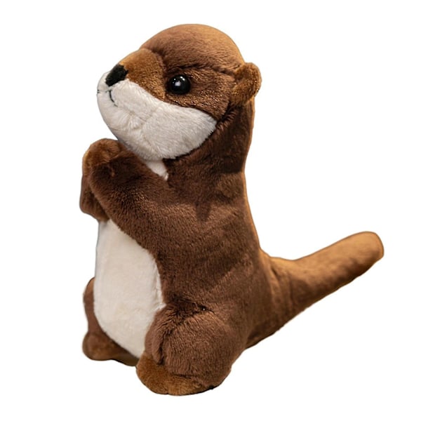 Otter gosedjur, bedårande tecknad utter plyschleksak, fluffigt mjukt gosedjur för jul, födelsedag
