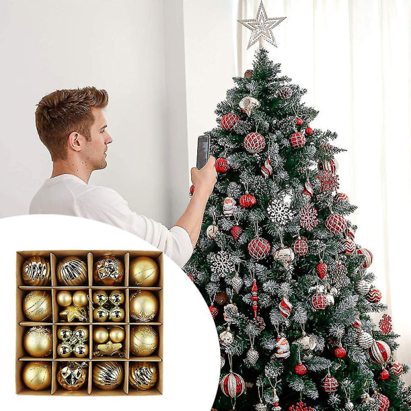Julekugler Ornamenter Kompatible med Juletræ Juletrædekorationer