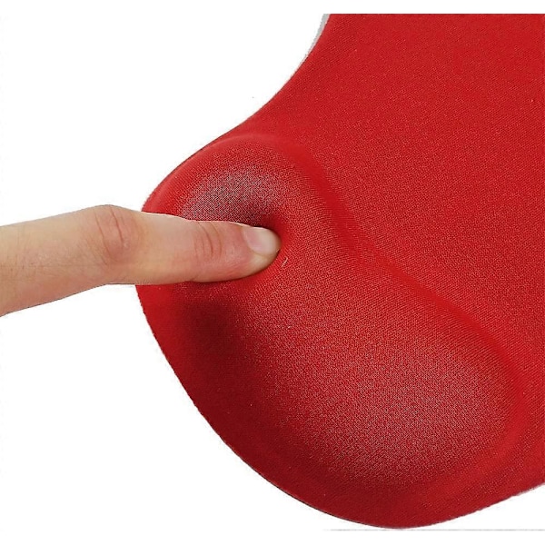 Musmatta för kontor med gelstödd handledsstöd - Ergonomisk spelmusmatta handledsstöd - Design spelmatta gummibas för bärbar dator Comquter - Silikon