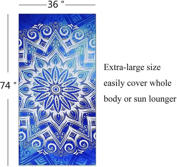 2-pack Överdimensionerad, Extra Stor 72\"x36\" Strand Handduk för Pojkvän/Flickvän