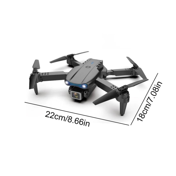 2024 FPV Drone med 4K Dual HD-kameraer opgraderet version RC Quadcopter（A）