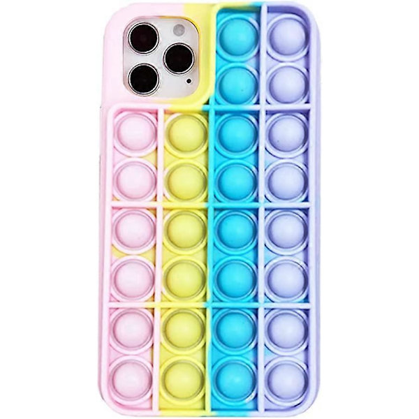 Fidget Lekskydd för iPhone 12 Pro Max, Silikon Skyddande Telefonfodral för Stressavlastning och Ångestmotstånd, Överraskningsgåva till Vänner