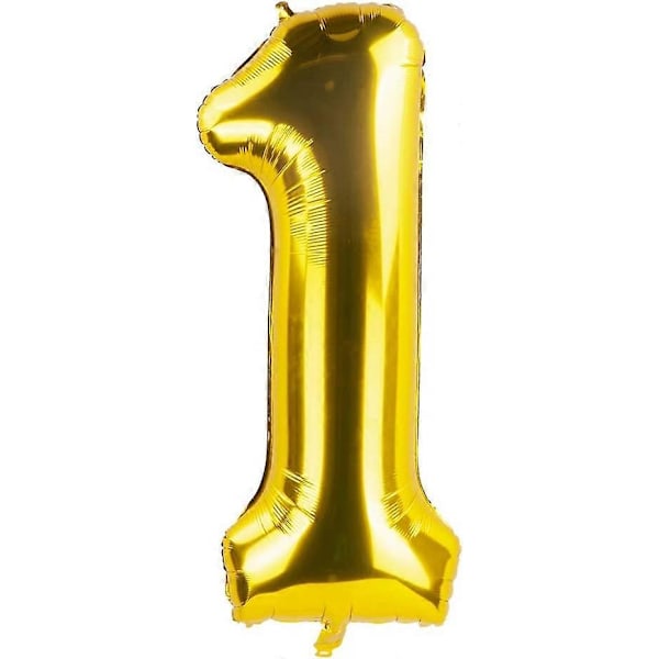 40 tum Guld 18 Nummer Jumbo Folie Mylar Helium Ballonger - Festdekoration Tillbehör Ballonger - Perfekt för 18-årsdag eller 18-årsjubileum