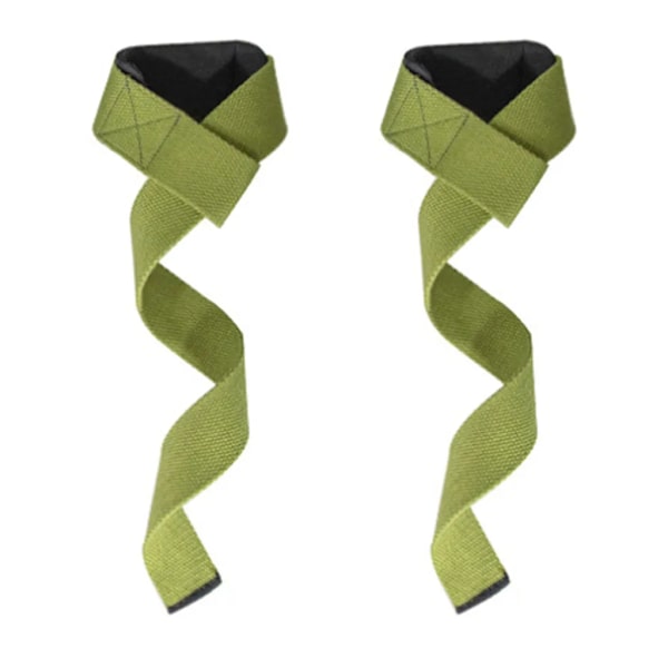 Tyngdlyftningsremmar - Nylon tyngdlyftnings handledsremmar för män och kvinnor grön