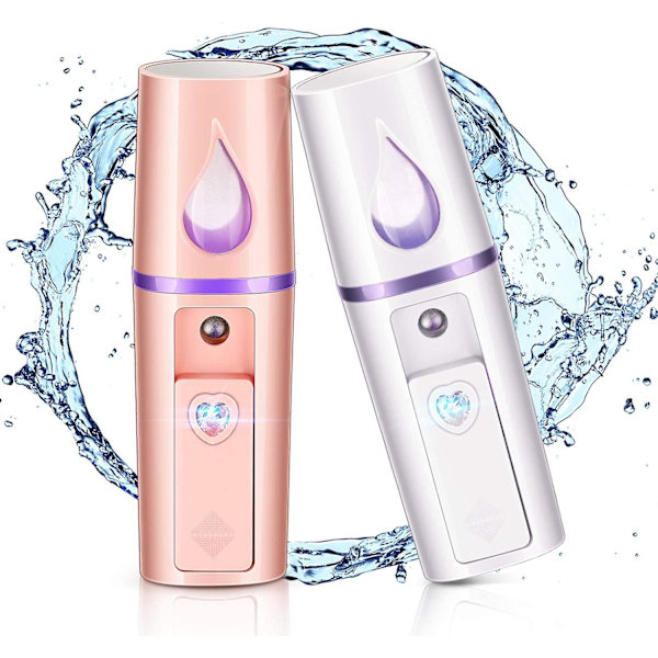 Uusia tuotteita vuonna 2023, 2 kappaletta Nano Facial Humidifier Mini Portable Face Mist Steamer Handheld Mist Sprayer With Moisturiz