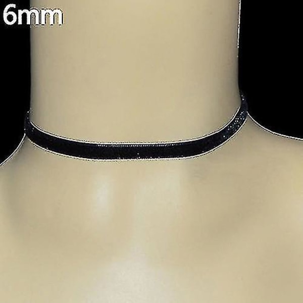 Kvinder Lady Black Velvet Choker Gothic halskæde Simple Retro smykker Xmas Gift