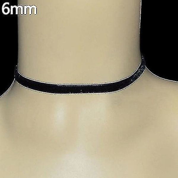 Kvinnor Lady Black Velvet Choker Gothic Halsband Enkel Retro Smycken Xmas Gift