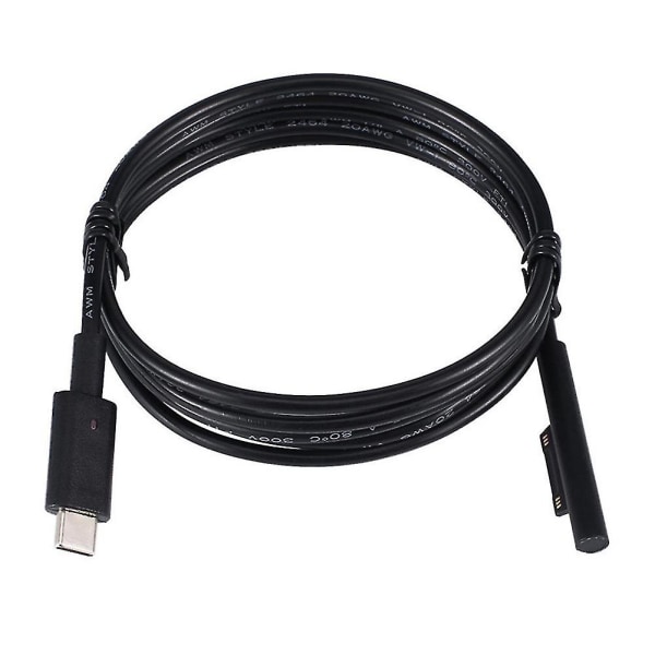 Pd till USB typ C kontaktsladd Laddningskabel för M-icrosoft Surface Pro 3 4 5 6 - Snngv