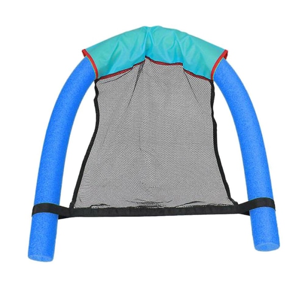 Oppustelig flydende seng Sammenfoldelig praktisk vandhængekøje (blå)