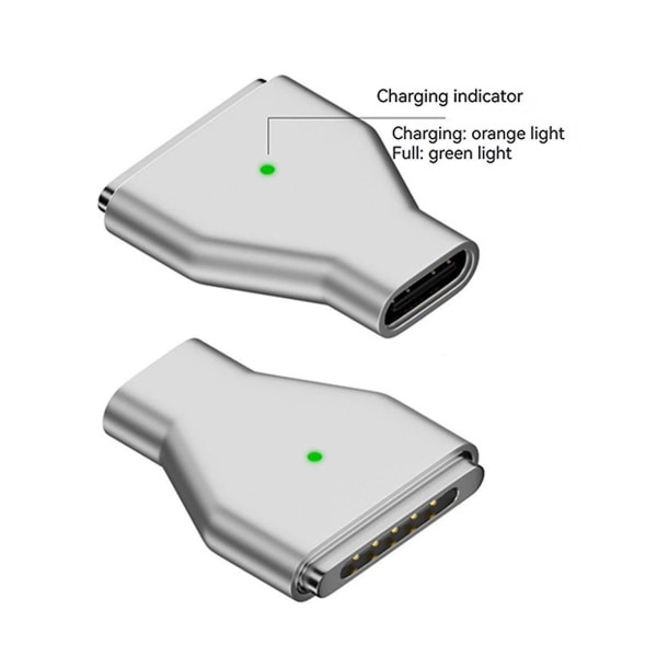 Magnetisk strömadapter för Macbook Pro Air, magnetisk laddningsadapter av typ C, typ C 140w Pd snabbladdningsadapter för Macbook Pr - Snngv