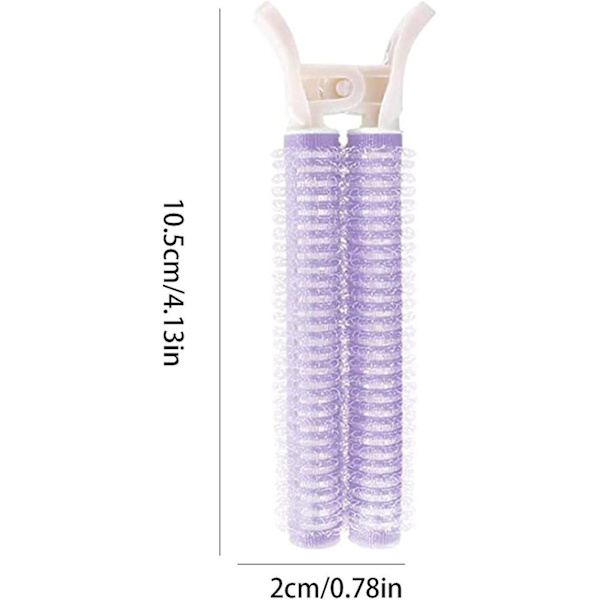Direkt hår volymgivande klämma, 2 st rotlyftande klämmor, naturliga fluffiga hårrullar klämmor, Diy fluffiga klämmor för hårstylingverktyg（Lila）