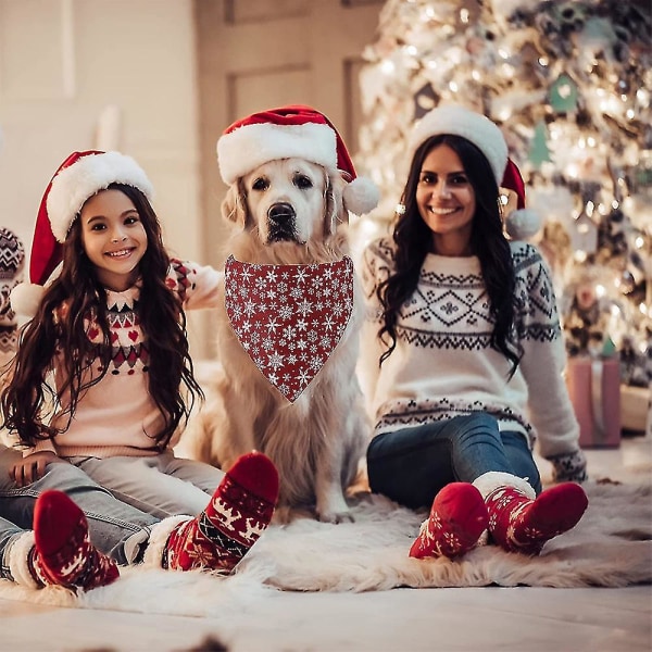 Julehalsbånd til hunde med sløjfe, Bowtie Hunde-julehalsbånd, der er kompatible med små medium Lar