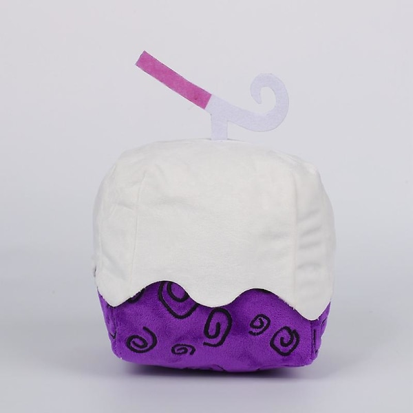 Blox Fruits Game Peripheral Fruit Leopard Print Box Plyschleksak Lila Box Docka（15cm，Lila dizzy box 210g）