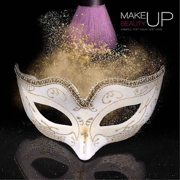 Barnmaskerad Halloween Mask Julstämningsmask Vit
