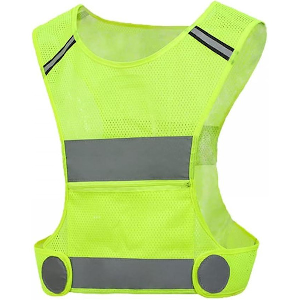 Reflekterande väst, andningsbar nattlöpningsutrustning för nattcykling vandring hundpromenad（XL）