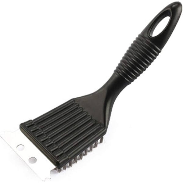 Grillborste, 4-pack Grillrengöringsborste Grillborste med Rostfritt Stålspatel