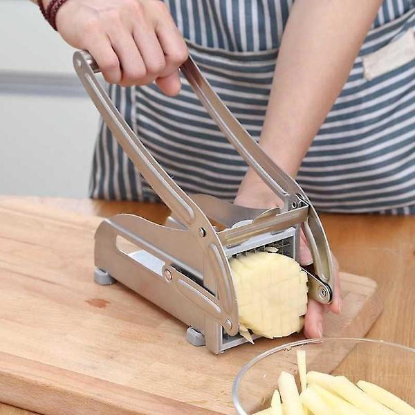 Rostfri manuell potatisskärare pommes frites skärare potatischips maker kött hackare tärningsskärare skärverktyg för kök