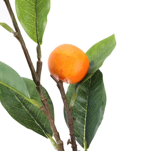 Kunst Kunstig Plast Orange Frugt Gren Blomsterhave Hjem Husholdningsindretning