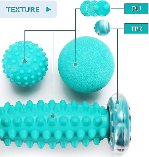 3 set fotmassagebollar Igelboll och fotmassagerulleset