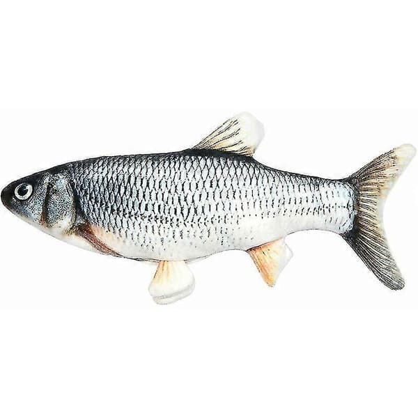 Plush Simuleringsfisk 28cm USB Laddbar Husdjursleksak Interaktiv