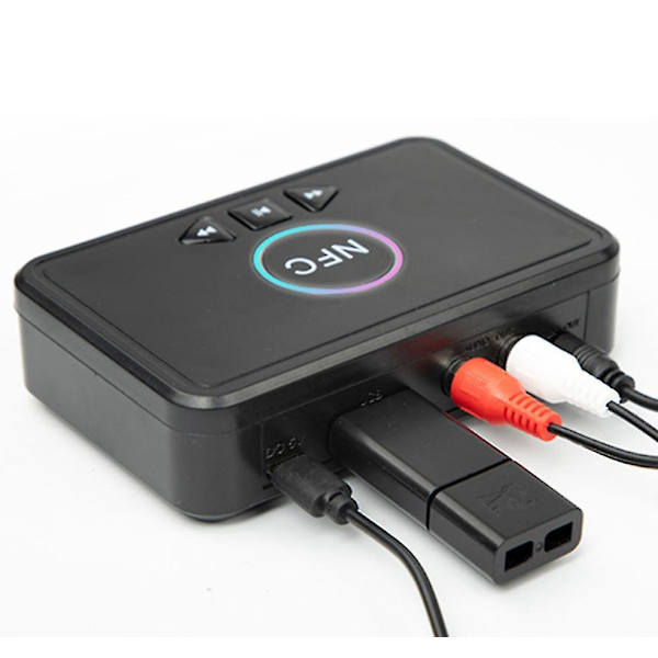 Bluetooth-adapter, 3,5 mm RCA-högtalarmottagare, NFC Bluetooth-ljudmottagare