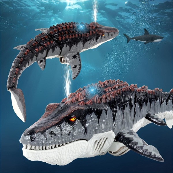Fjernkontroll Simulert Dinosaur Vann Spraying Shark Swing Mosasaurus Boy Childrens Water Toy