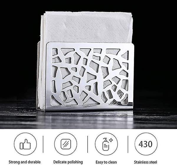 Handduksställ, Handduksställ i rostfritt stål, Silver