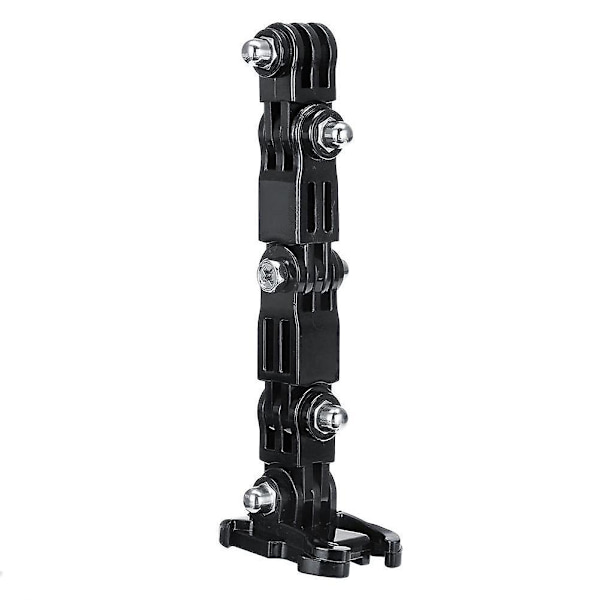 Justerbar basfäste för Gopro Hero 8 7 5 Xiaomi Yi 4k Sjcam Sj4000 Sj7 Actionkamera stativhjälm bältesfäste tillbehör（svart färg）