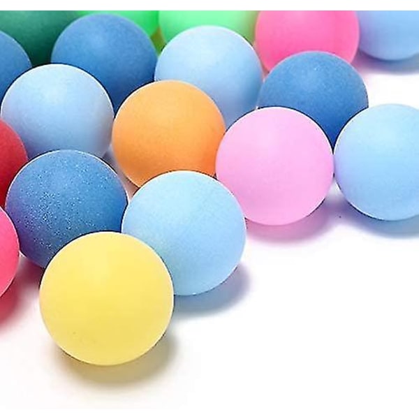 50 kpl/pakkaus Värilliset pingispallot 40 mm 2,4 g viihdepöytätennispallot sekaväriset peliin ja mainontaan