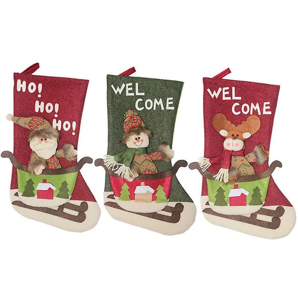 Julstrumpor Presentpåse Hängande 3-pack