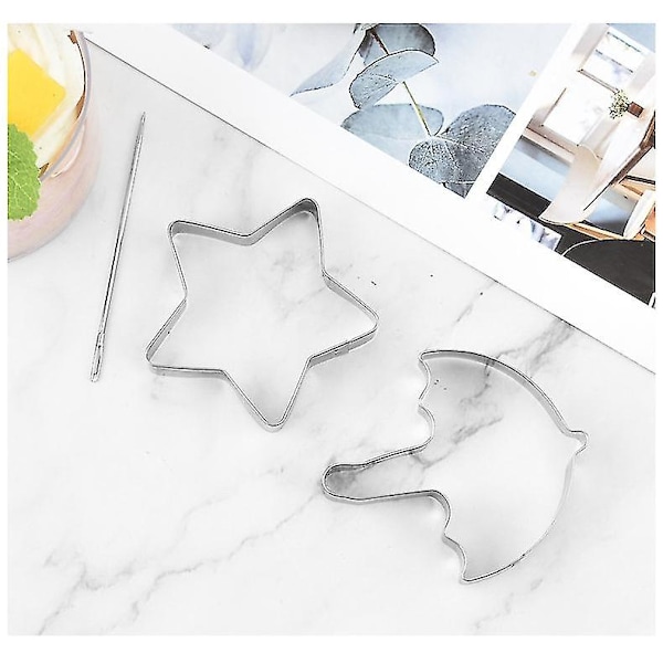 24 stk. Squid Cookie Cutter Game Set, med dåse og nål