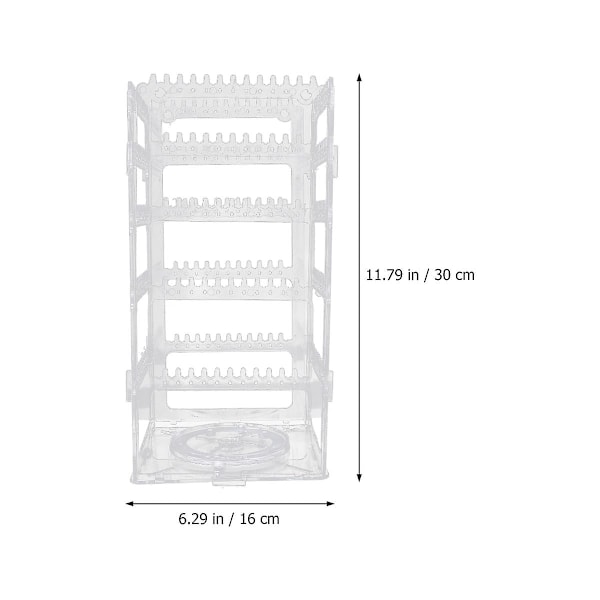 1 st roterande örhängehållare smyckesorganisatör smyckesställ displayställ